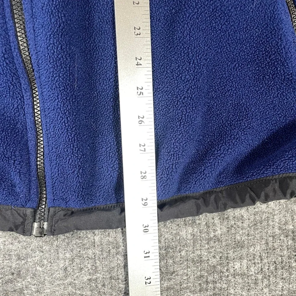 The North Face Denali Jacket Mens XL Blue Black Fleece‎ Full Zip Outdoor Hiking